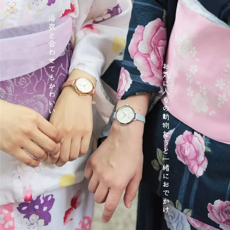 母親節禮物 免運 復古  金屬勾線動物手錶 女裝