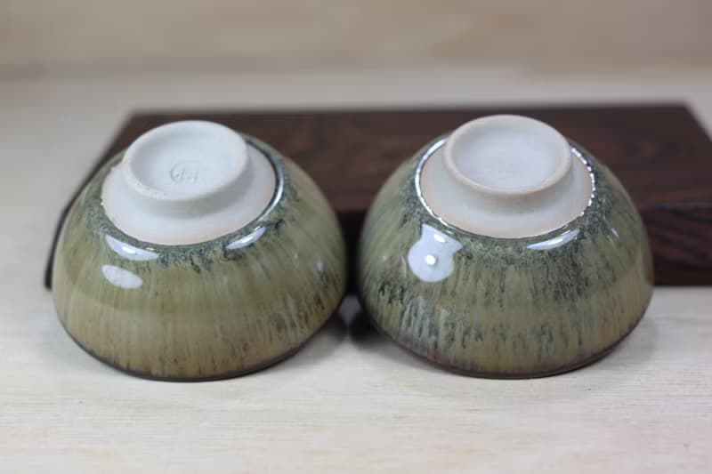 【送禮好物】60ml 沙瀑 天目釉 圓滿對杯 鶯歌名家葉敏祥作品
