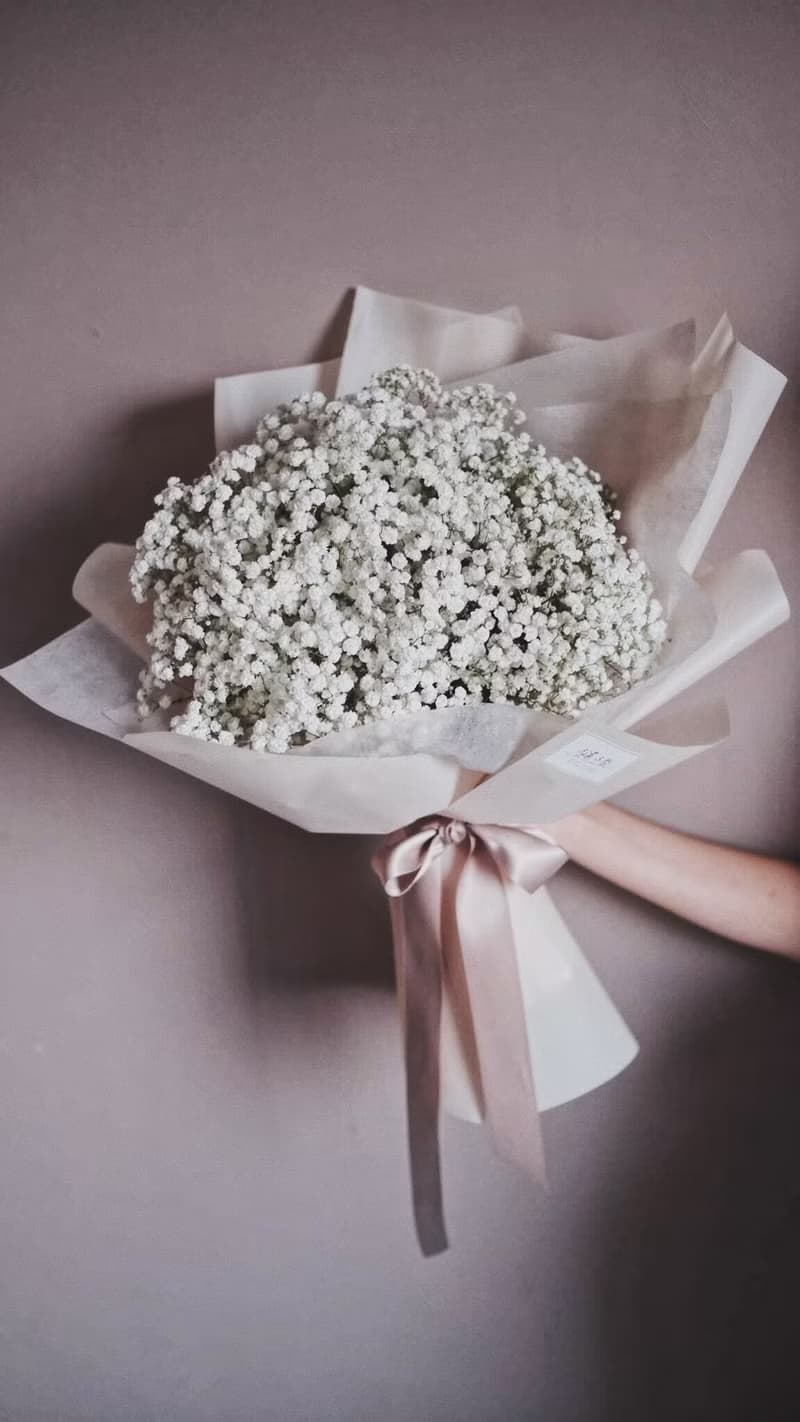 【滿天星花束】 求婚 大型花束 鮮花捧花 情人節 聖誕禮物