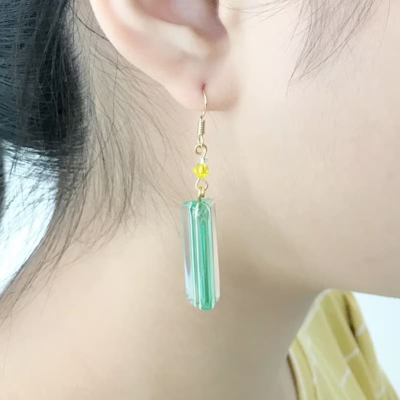 和氏璧 施華洛世奇水晶  威尼斯進口琉璃珠耳環  可改耳夾