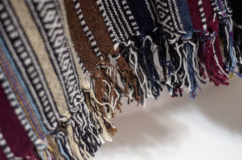 印地安民族風流蘇斗篷/波希米亞斗篷披肩/棉麻連帽斗篷-咖摩洛哥