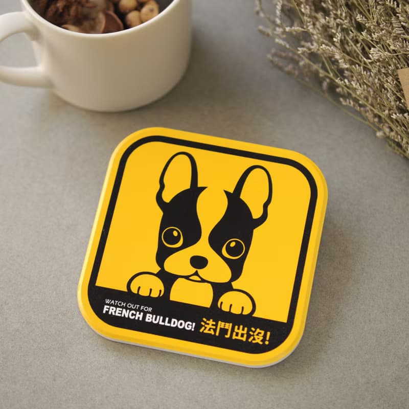 【萌犬出沒】吸水杯墊 - 法鬥犬 | 全19種 | 犬種齊全 寵物