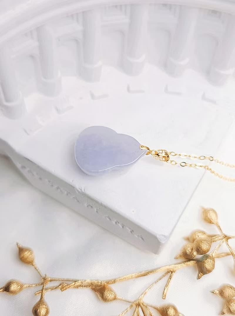 有福•有財•有貴人|純18k金紫葫蘆|緬甸A貨翡翠吊墜項鍊