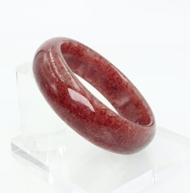 寶麗金珠寶-天然草莓水晶手鐲