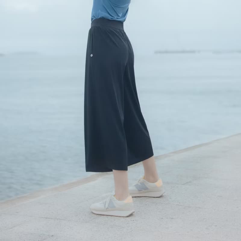 【MACACA】小夏日針織寬褲 - BIE7201 黑