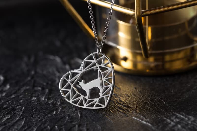 【聖誕禮盒】(手鍊+項鍊) 寶石與動物系列-貓咪一號