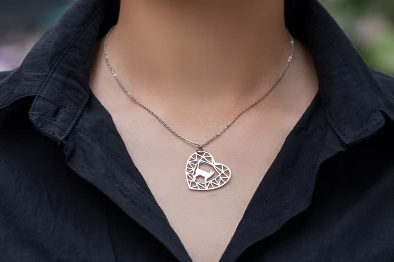 【聖誕禮盒】(手鍊+項鍊) 寶石與動物系列-貓咪一號