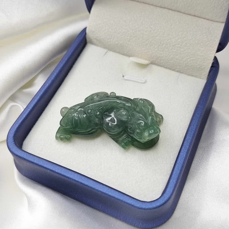 緬料 冰油綠貔貅 吊墜 手牌 | 天然緬甸玉A貨翡翠