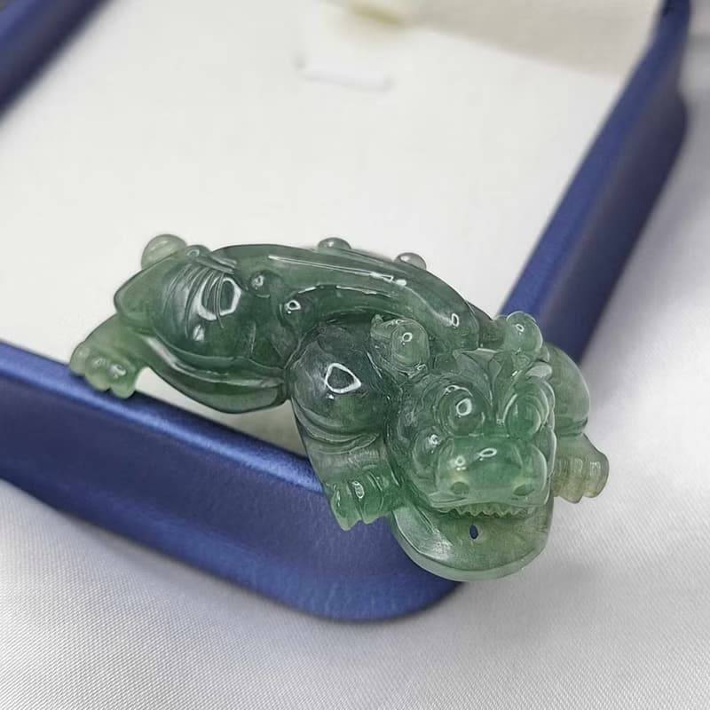 緬料 冰油綠貔貅 吊墜 手牌 | 天然緬甸玉A貨翡翠