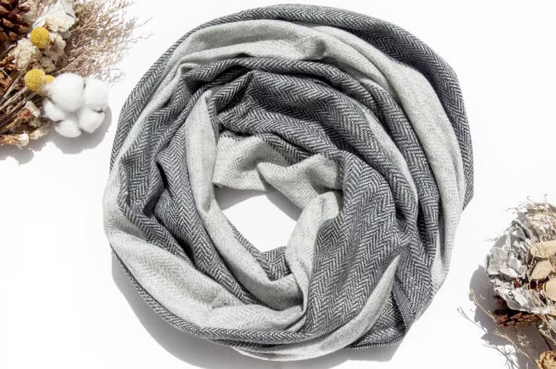 喀什米爾Cashmere 針織圍巾 純羊毛圍巾 手織圍巾 編織圍巾-日本
