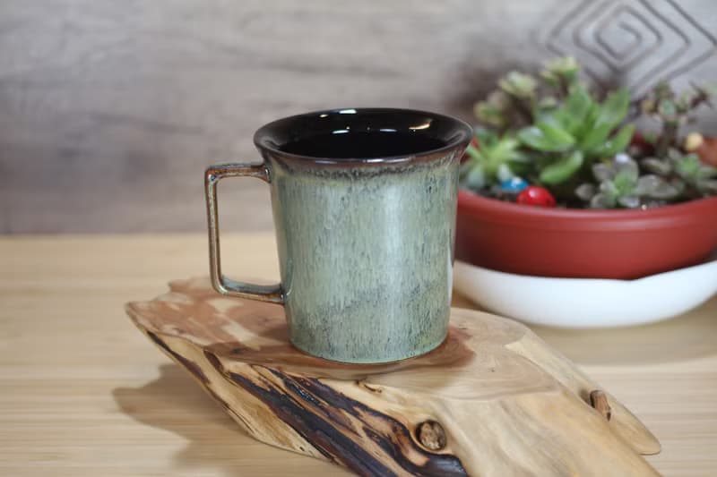 【送禮好物】240ml 森林 方韻杯 自然釉文創 台灣鶯歌製