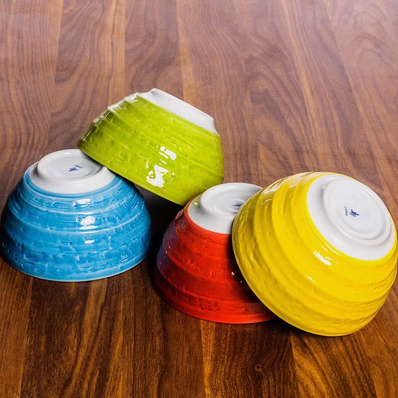 美濃燒日本招財貓陶瓷碗湯碗沙拉碗拉麵碗大號家用飯碗釉下彩日式