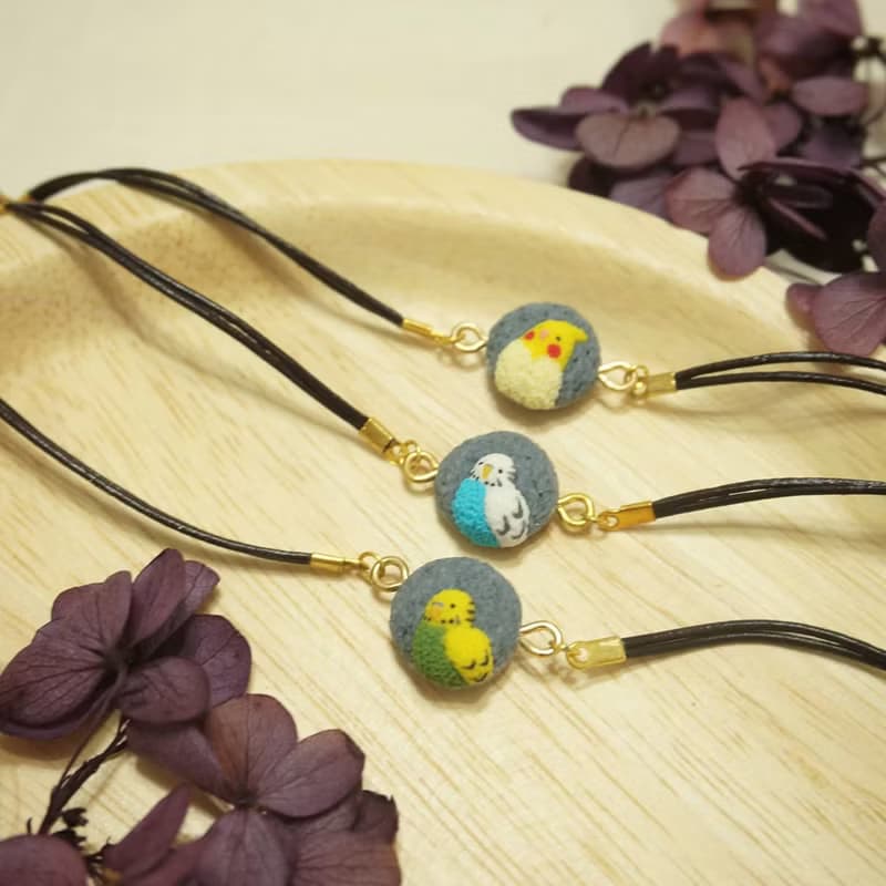 【石中鳥中石】虎皮 玄鳳 鸚鵡手鍊 鳥手鍊 軟陶手鍊