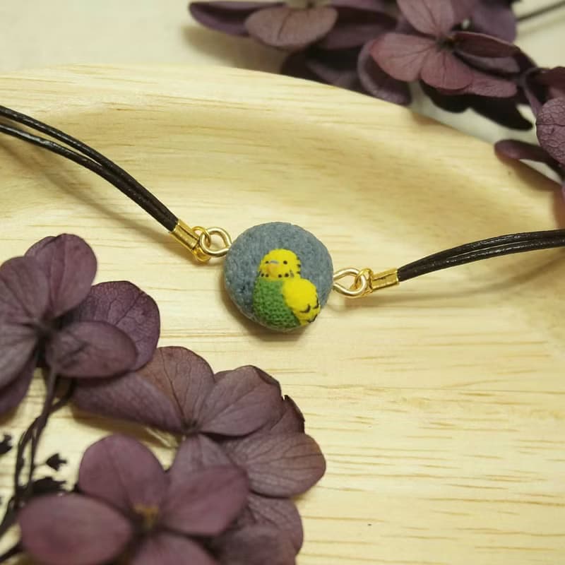 【石中鳥中石】虎皮 玄鳳 鸚鵡手鍊 鳥手鍊 軟陶手鍊