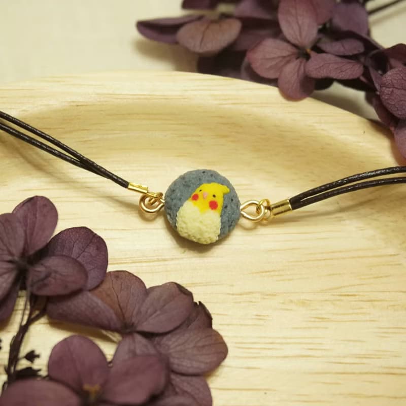 【石中鳥中石】虎皮 玄鳳 鸚鵡手鍊 鳥手鍊 軟陶手鍊