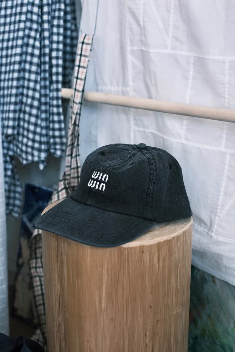 winwin embroidery denim cap / black / unisex