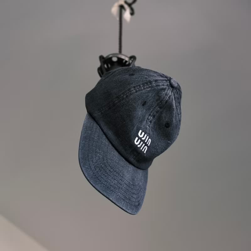 winwin embroidery denim cap / black / unisex
