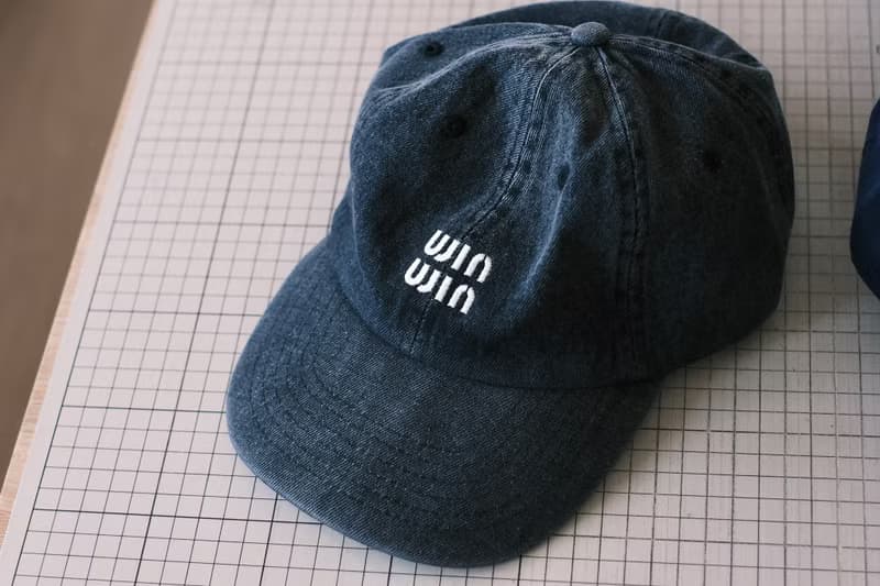 winwin embroidery denim cap / black / unisex