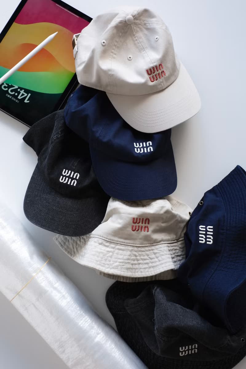 winwin embroidery denim cap / black / unisex
