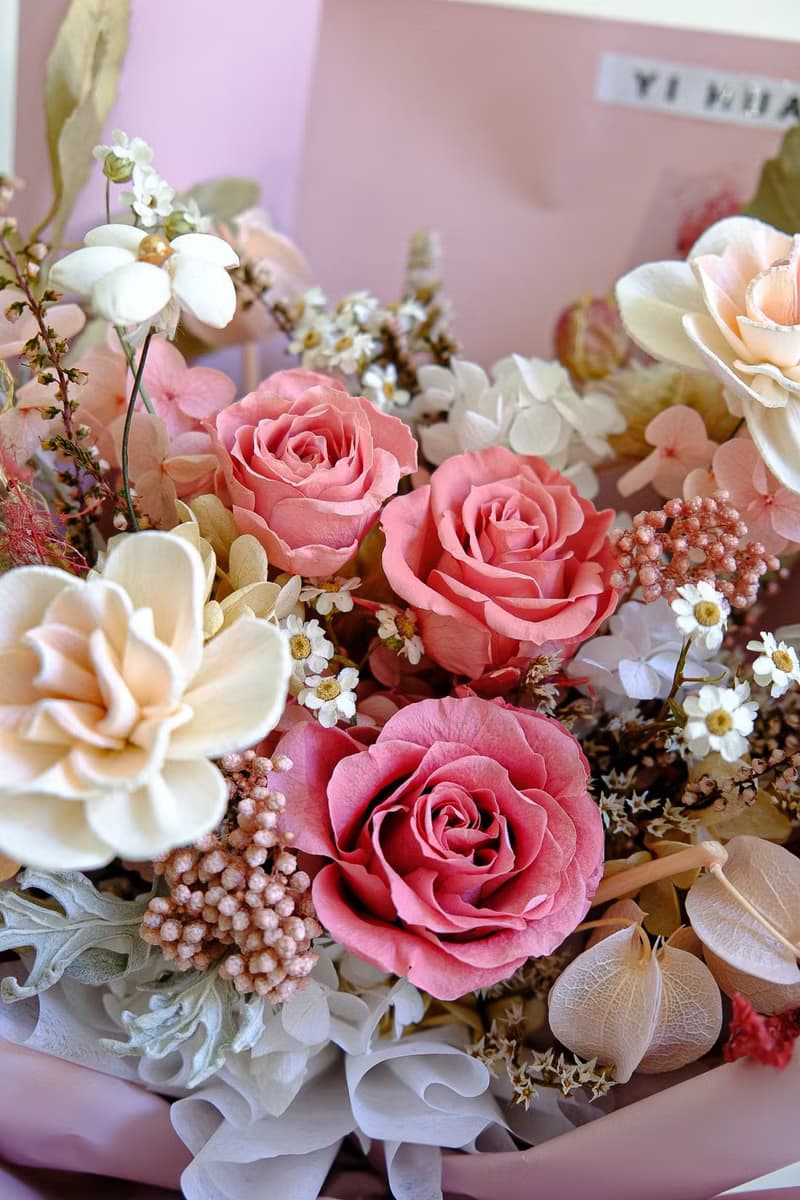 粉紅泡泡告白花束