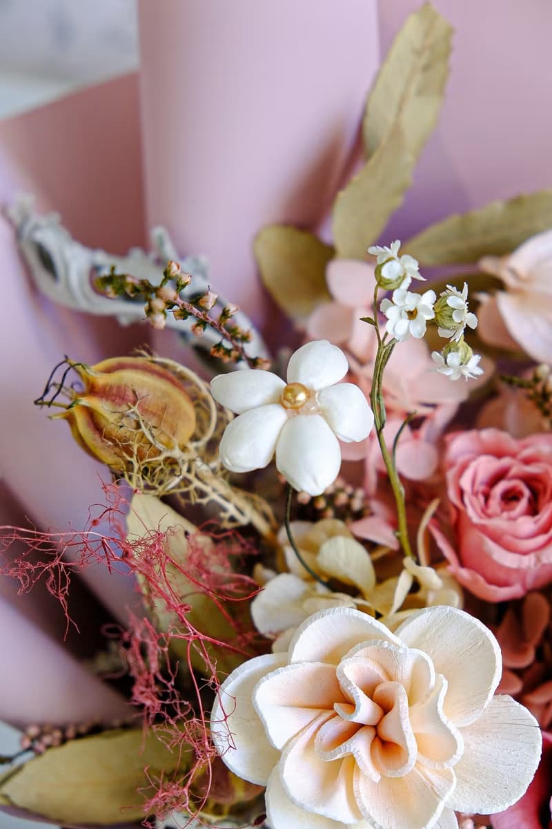 粉紅泡泡告白花束