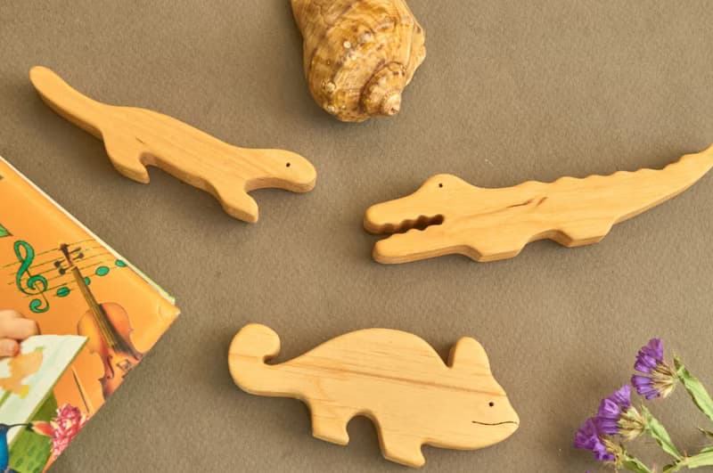 wooden reptiles animals, wooden desert animals, Christmas gift Baby