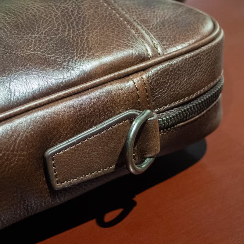 REGENT 15吋真皮公事包-咖 /15 inch Leather Briefcase - Brown