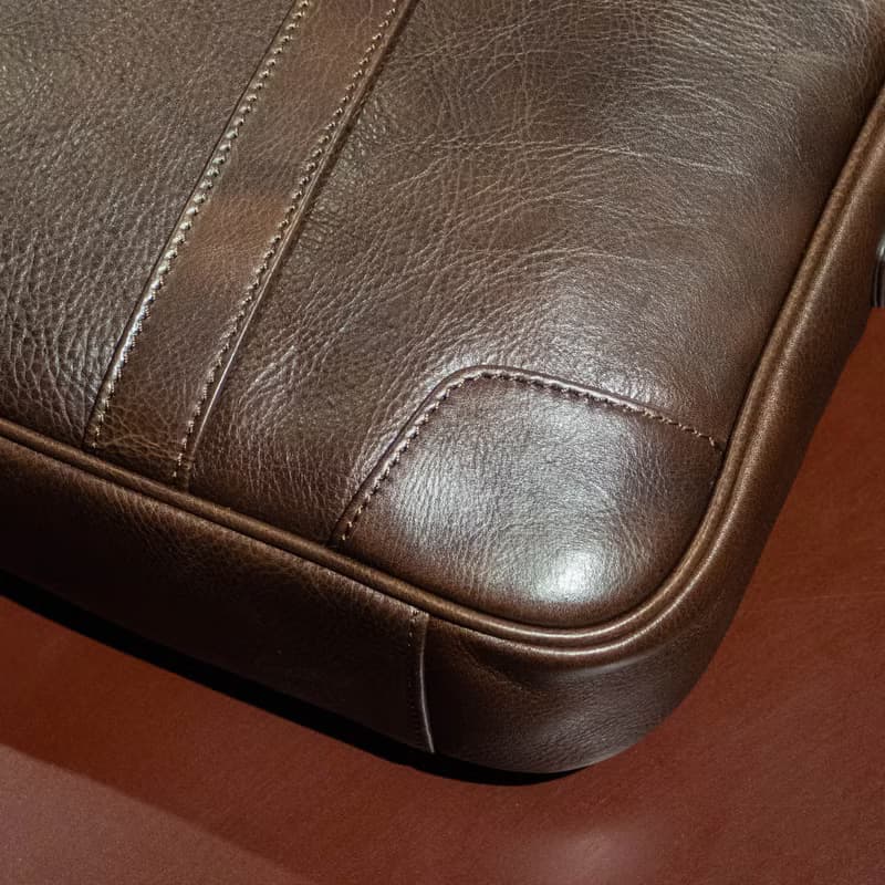 REGENT 15吋真皮公事包-咖 /15 inch Leather Briefcase - Brown