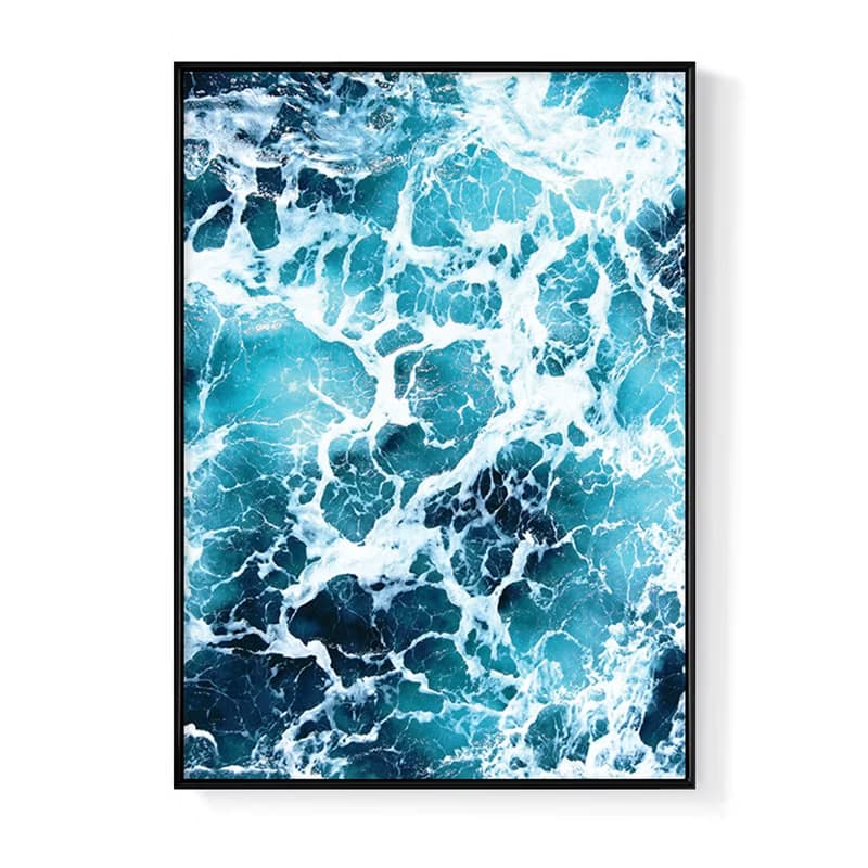 浪花－畫/海報設計/交換禮物/客廳掛畫/空間民宿/複製畫/牆壁裝飾