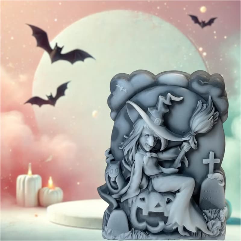 萬聖節 飛天女巫與南瓜 精油香氛 手工皂 Halloween 專屬造型皂