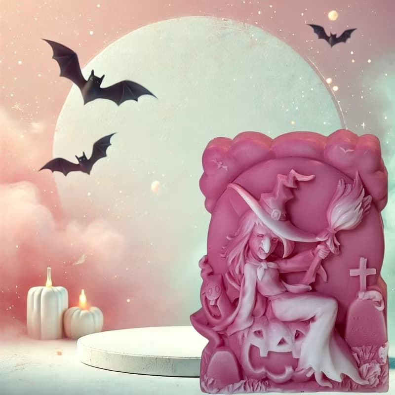 萬聖節 飛天女巫與南瓜 精油香氛 手工皂 Halloween 專屬造型皂