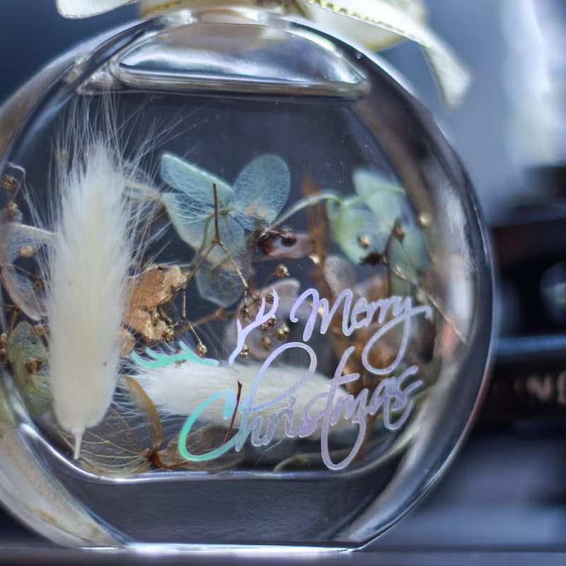 聖誕風浮游花 乾燥花 擺飾 聖誕交換禮物