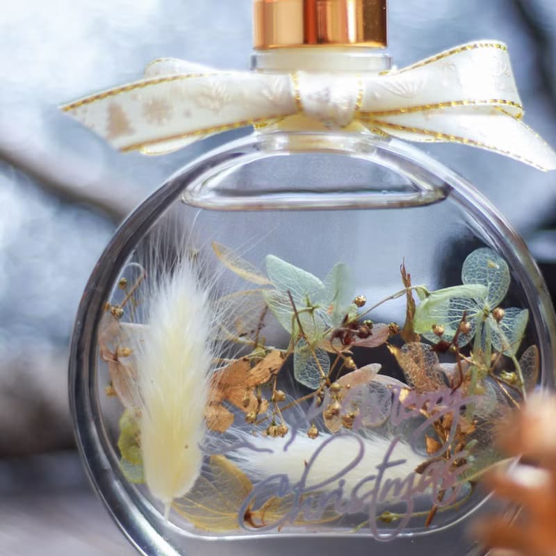 聖誕風浮游花 乾燥花 擺飾 聖誕交換禮物