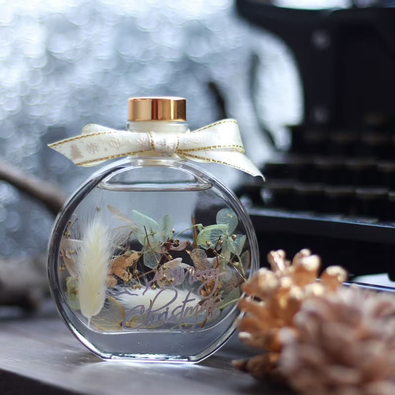 聖誕風浮游花 乾燥花 擺飾 聖誕交換禮物