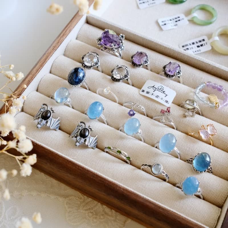 Amelia Jewelry丨戒指合輯丨水晶戒指丨淡水珍珠戒指丨鑲嵌丨繞線