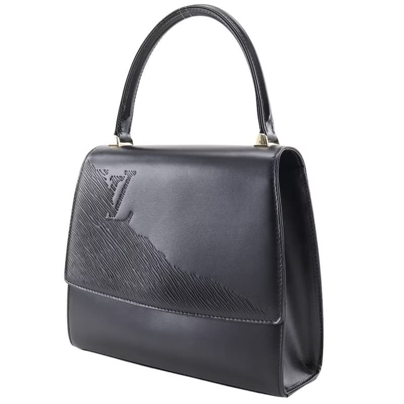 【日本直送】ルイ・ヴィトン LOUIS VUITTON アテネ ハンドバッグ オペラライン M63902 エピレザー 黒 MI1914 レディース【中古】