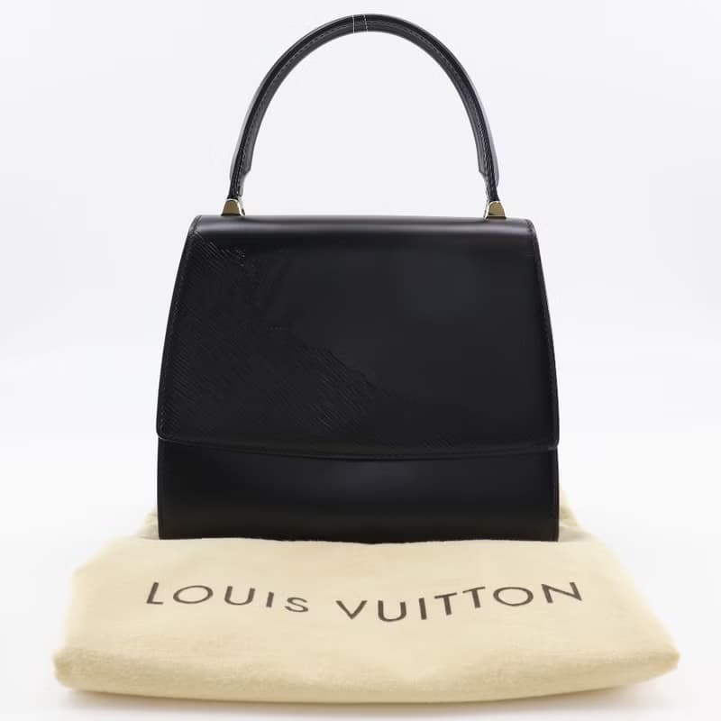 【日本直送】ルイ・ヴィトン LOUIS VUITTON アテネ ハンドバッグ オペラライン M63902 エピレザー 黒 MI1914 レディース【中古】