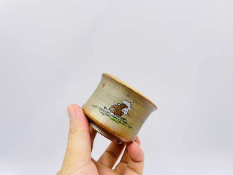 柴燒手繪杯