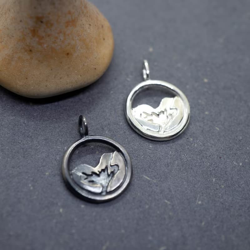 台灣百岳【迷你雪山圈谷】925純銀手工項鍊 送禮 情人節禮物