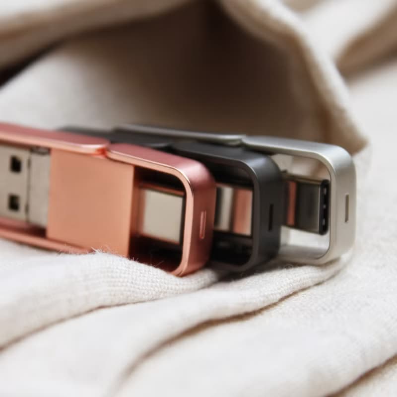 金屬框OTG隨身碟 質感灰64GB
