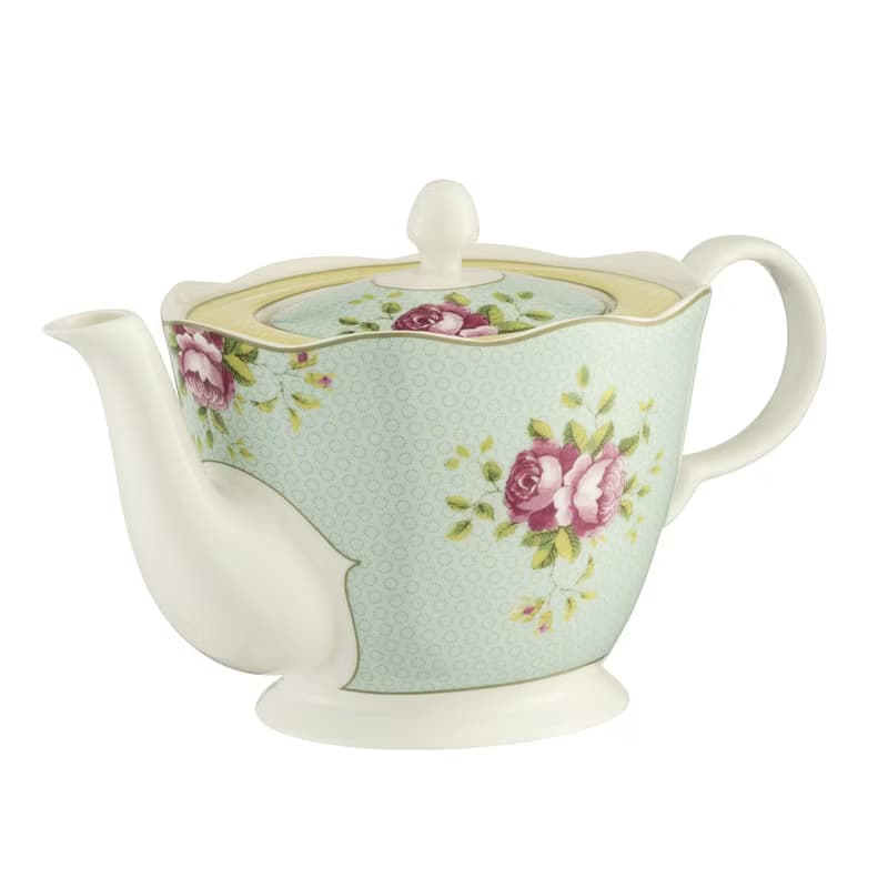 英國Aynsley 復古玫瑰系列 下午茶陶瓷茶壺1200ml