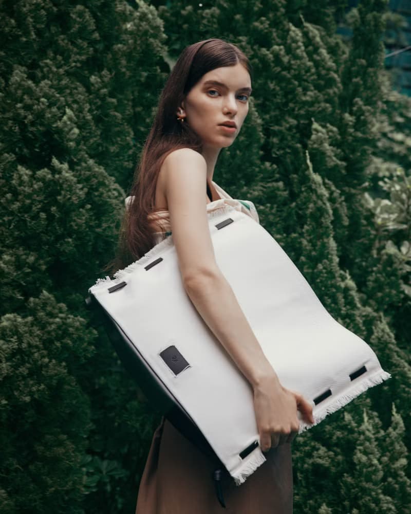 【春天來了】Reef Tote 素皮革 環保帆布 托特包 側背包 黑色