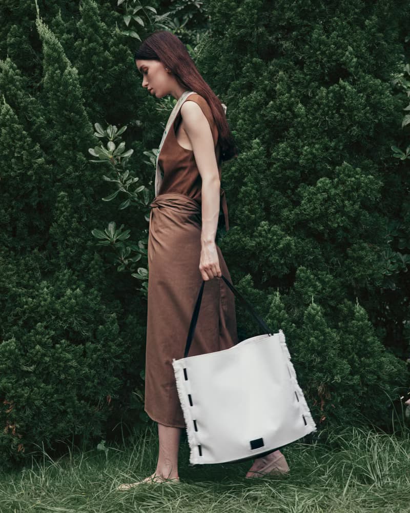 【春天來了】Reef Tote 素皮革 環保帆布 托特包 側背包 黑色