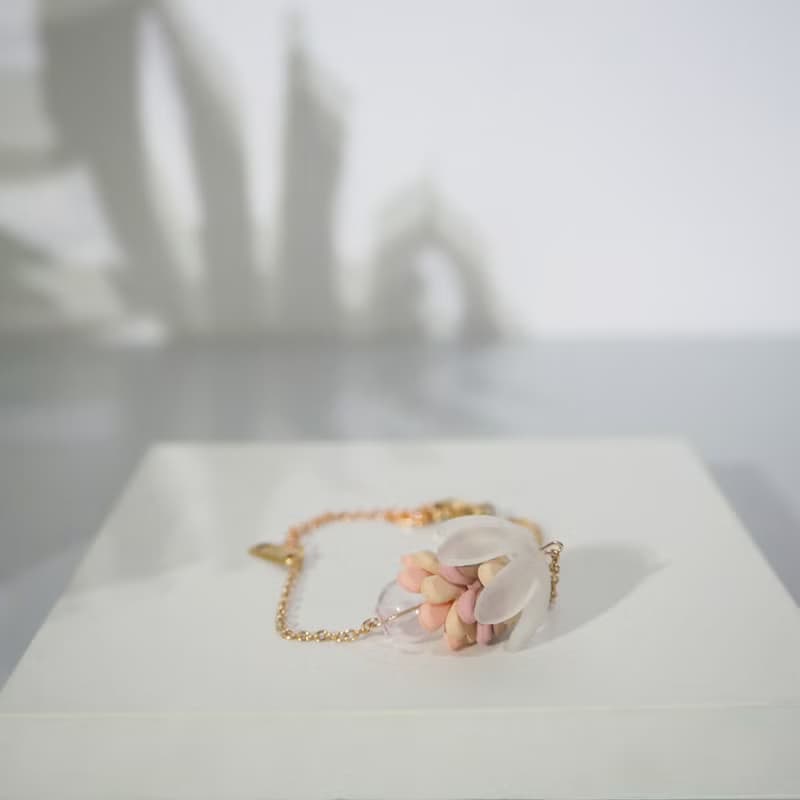 日本初桜開限定系列 | 18K玫瑰金櫻花手錬 | SAKURA 串珠手工飾品