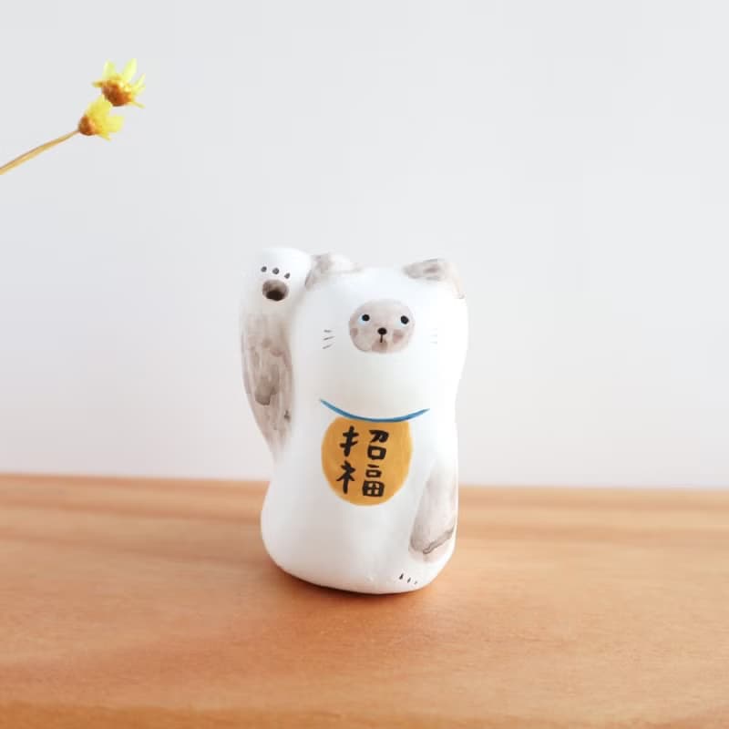 シャム猫　招き猫