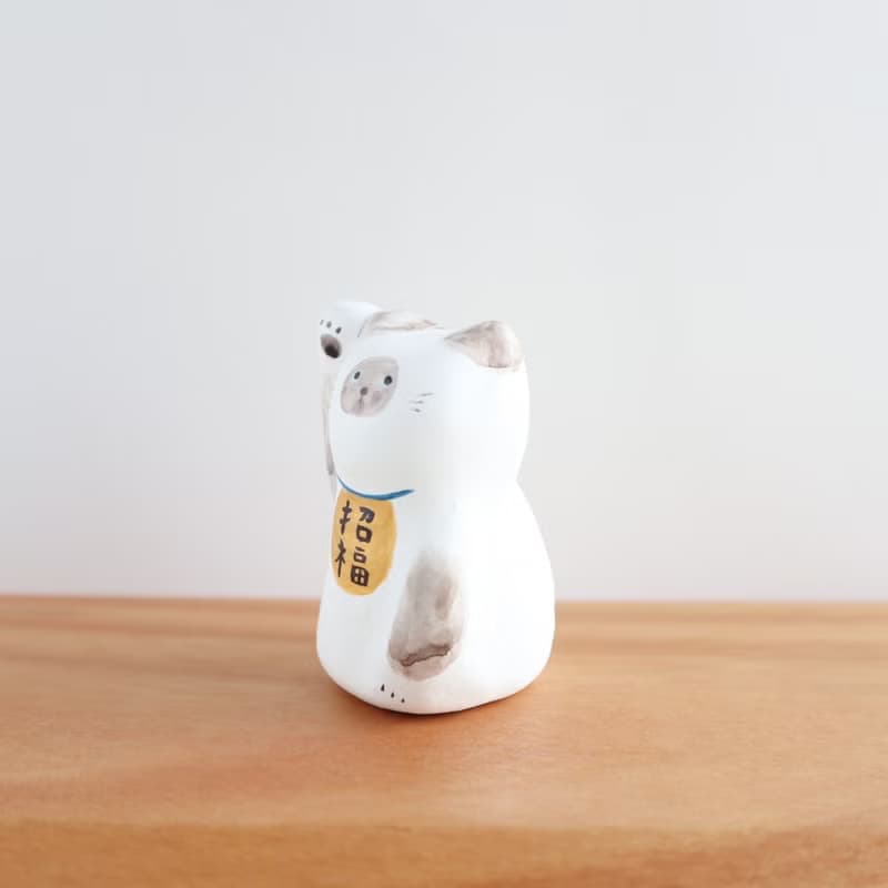 シャム猫　招き猫