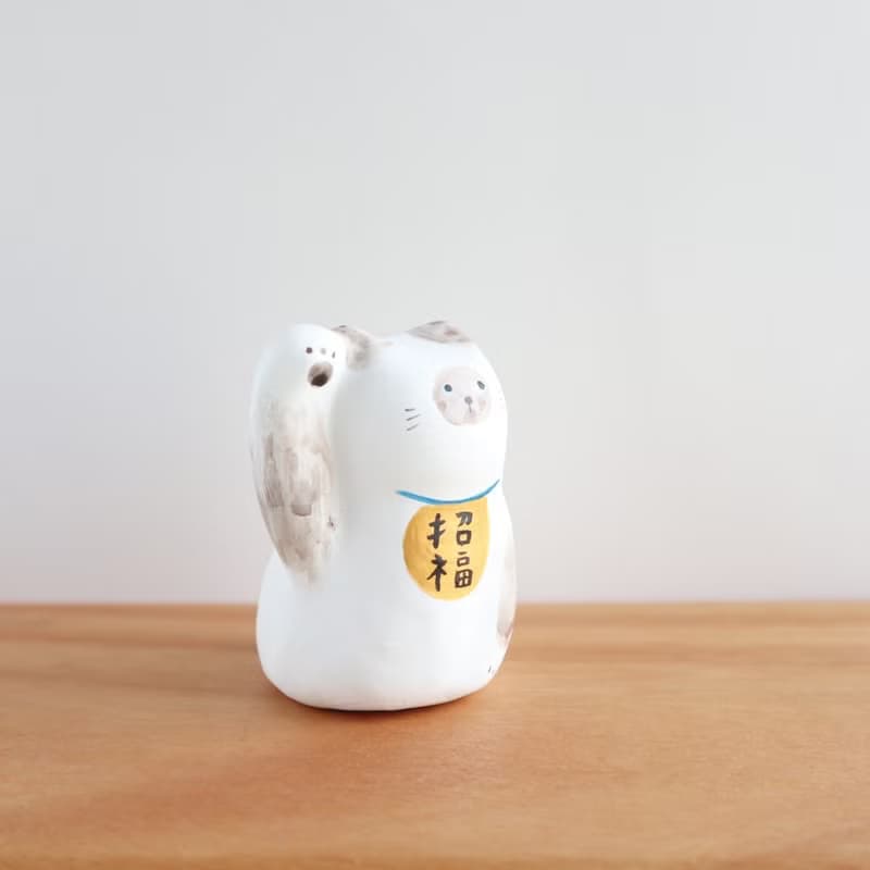 シャム猫　招き猫