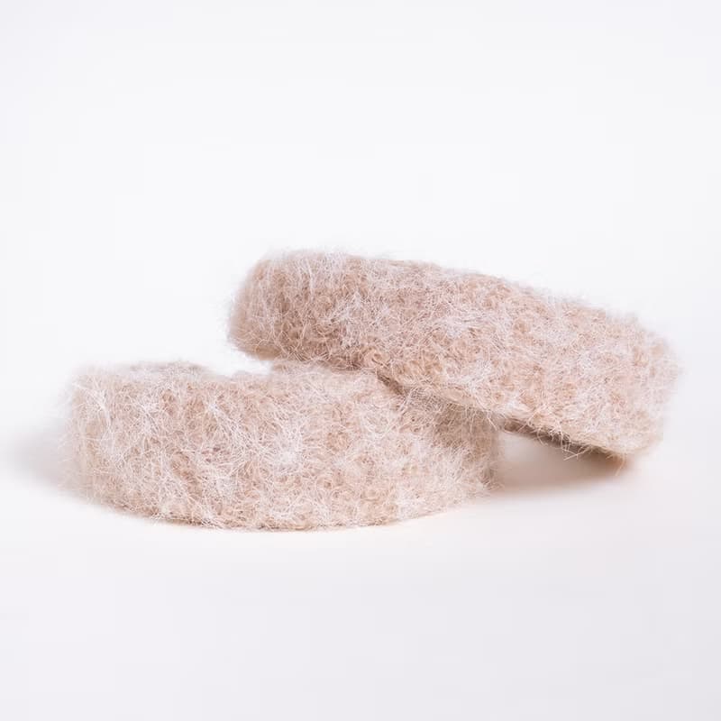 hairy light beige hairband handmade headband