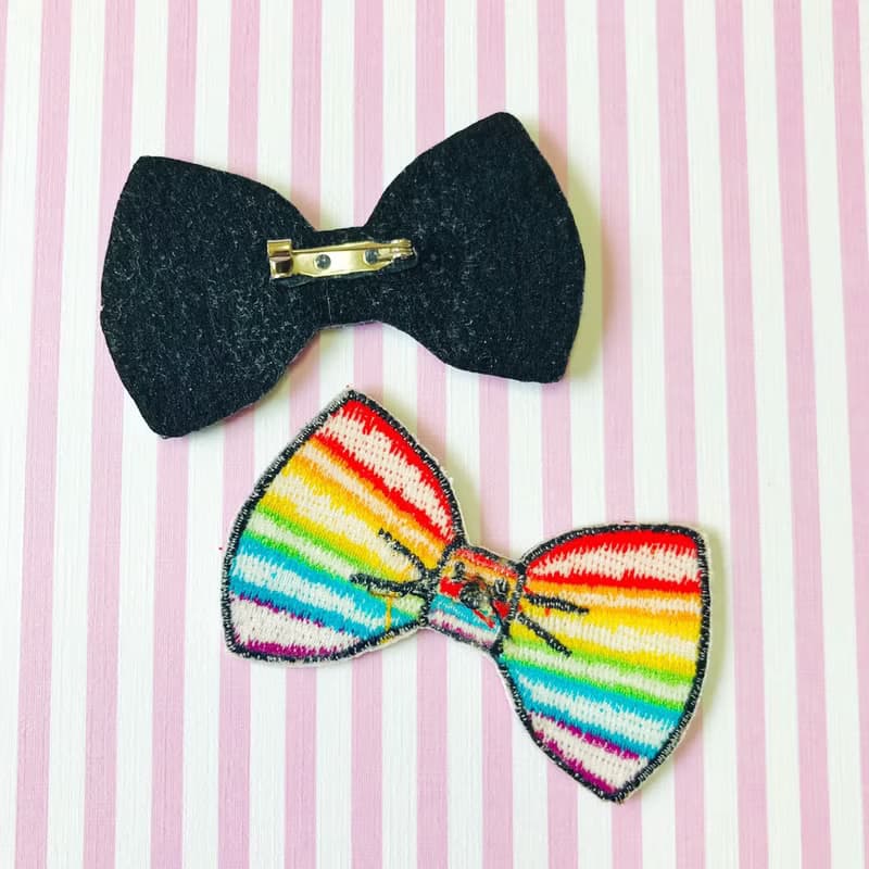 刺繡別針 繡布燙-彩虹系列 -彩虹小鬼頭GAYSPER