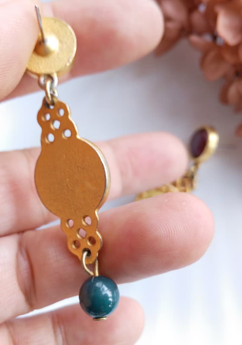 Vintage Jewelry 西洋古董飾品 啞光 典雅 針式耳環